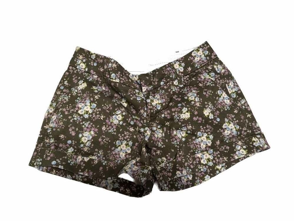 Dear John Musk Mellow Hampton Mid-Rise Floral Cuffed Shorts Size 28